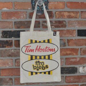 Tim Hortons, Justin Bieber Collab. Tim Biebs Canvas Tote Bag Limited Edition